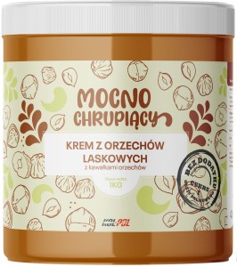 Krem z orzechów laskowych z kawałkami orzechów 1kg