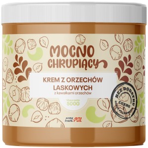 Krem z orzechów laskowych z kawałkami orzechów 500g