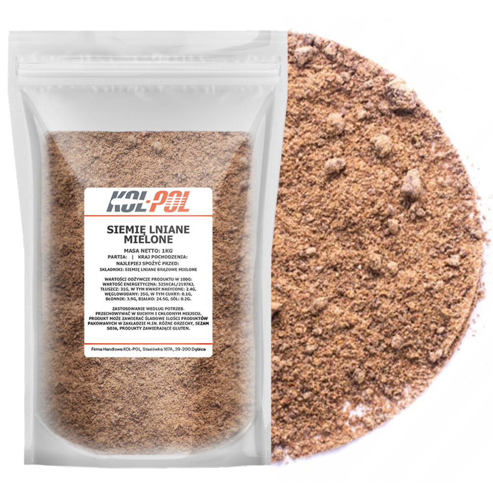 Siemię lniane mielone 1kg