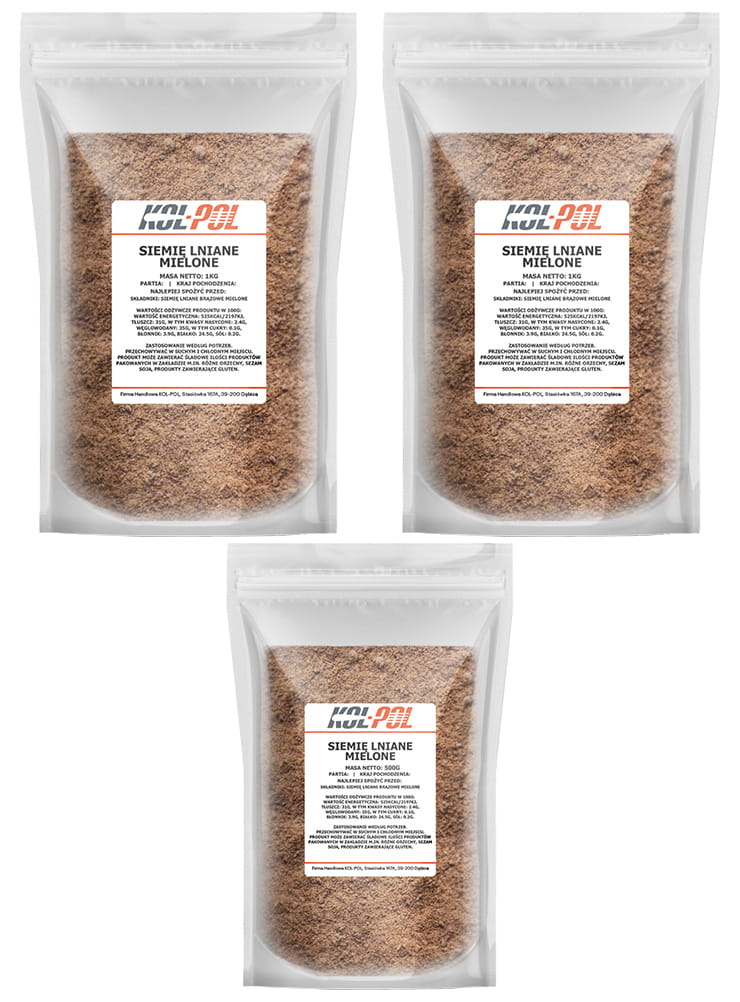 Siemię lniane mielone 2,5kg