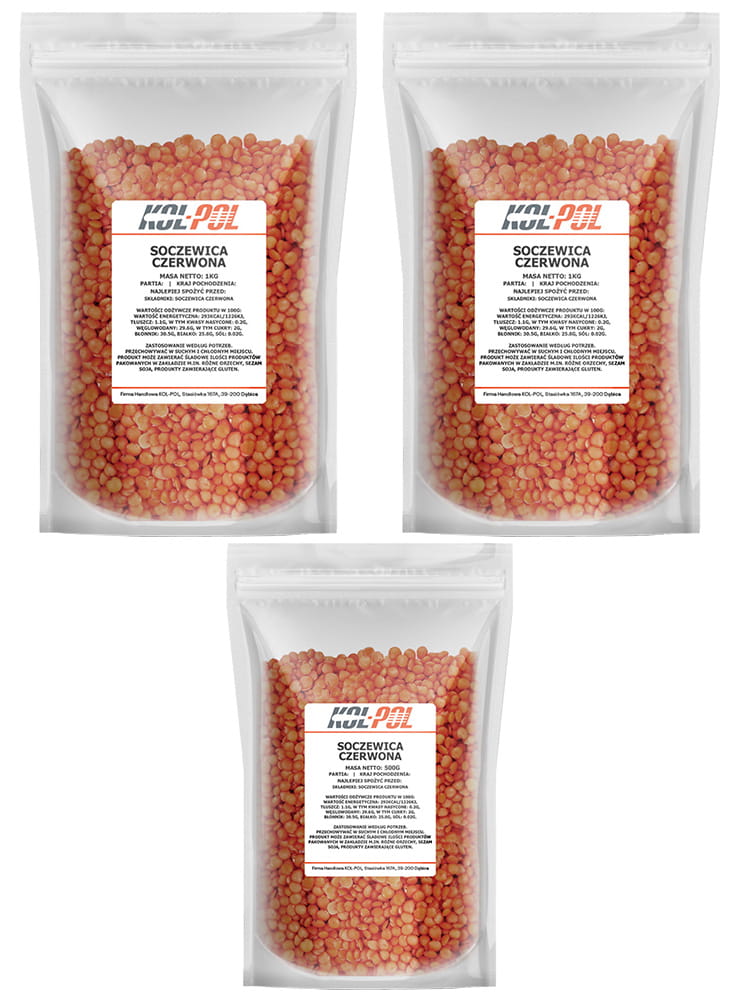 Soczewica czerwona 2,5kg
