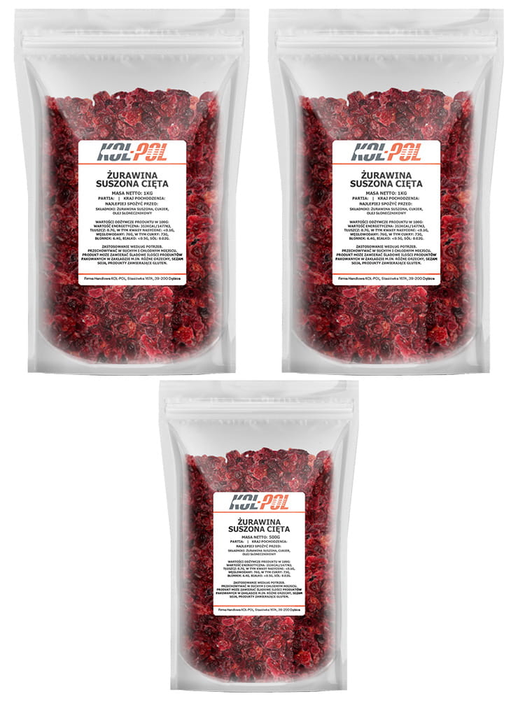 Żurawina suszona 2,5kg