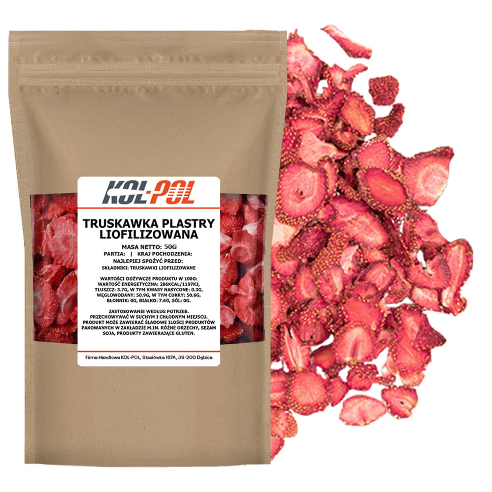 Truskawki liofilizowane 50g