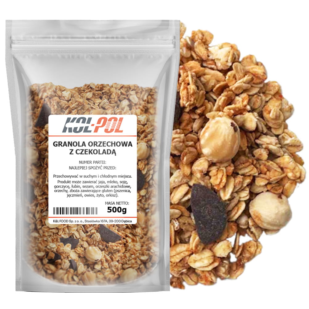 Granola orzechowa z czekoladą 500g