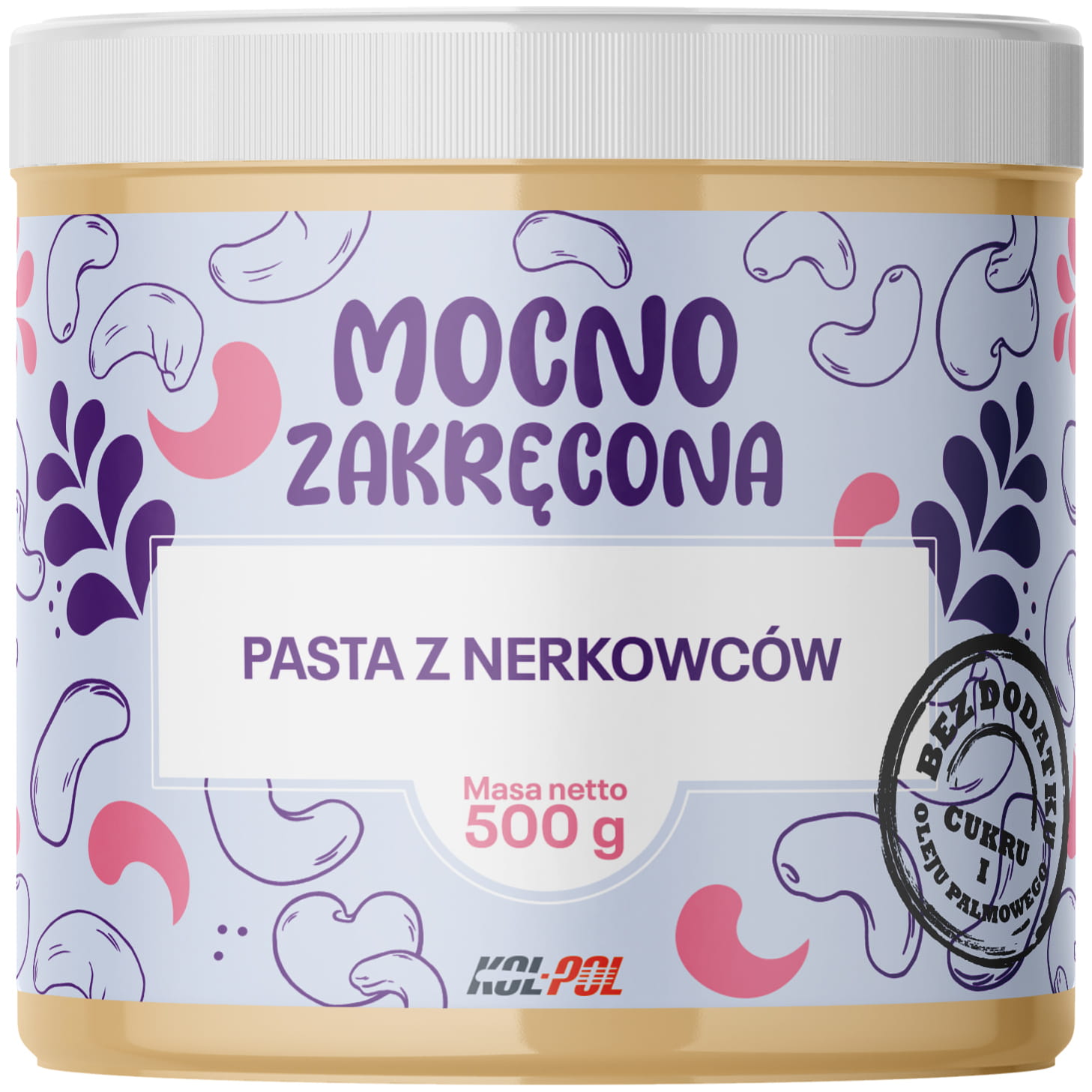 Pasta z orzechów nerkowca gładka 500g