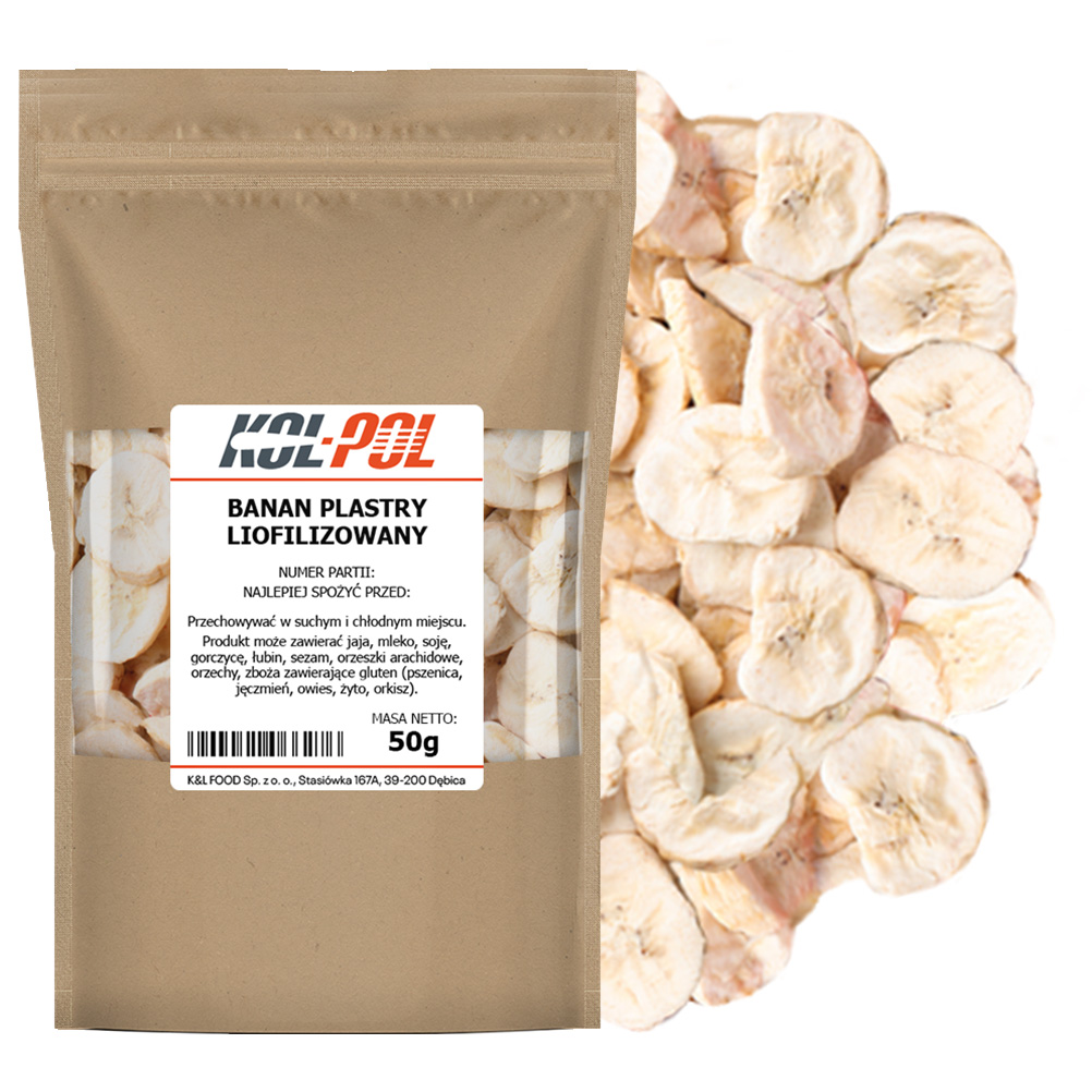 Banany liofilizowane 50g
