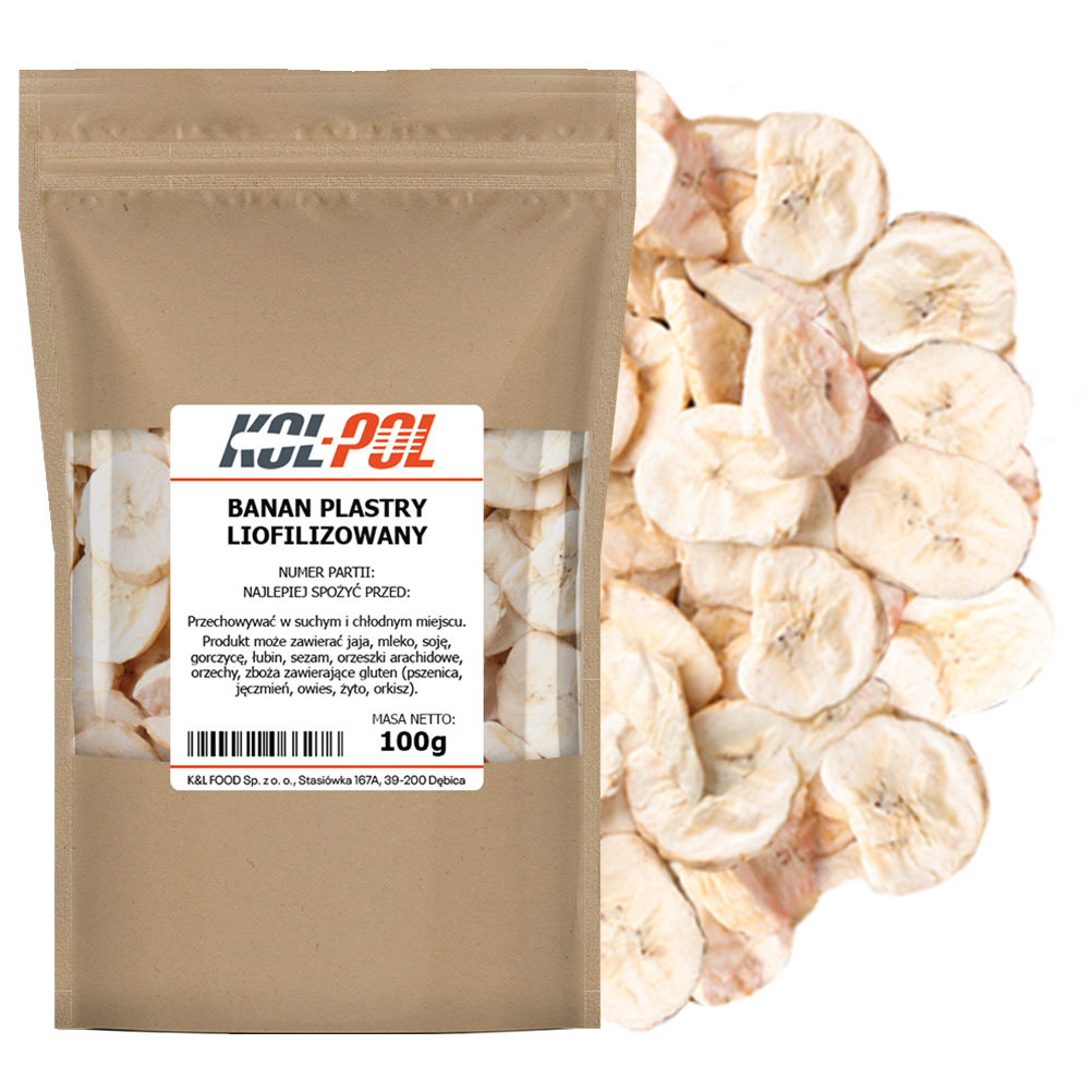 Banany liofilizowane 100g