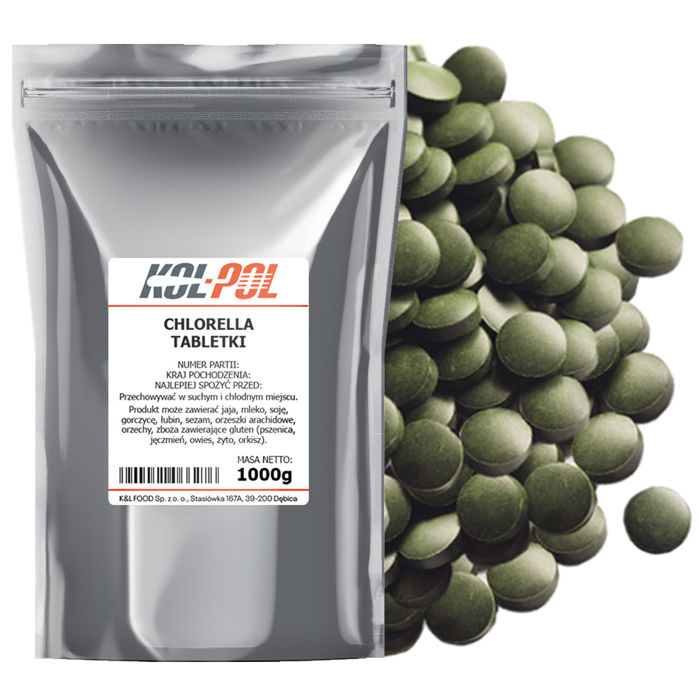 Chlorella tabletki 1kg / 4000 tabletek