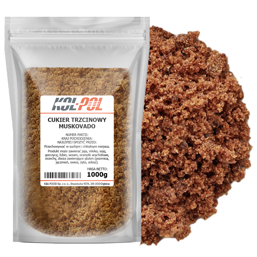 Cukier trzcinowy Muscovado 1kg
