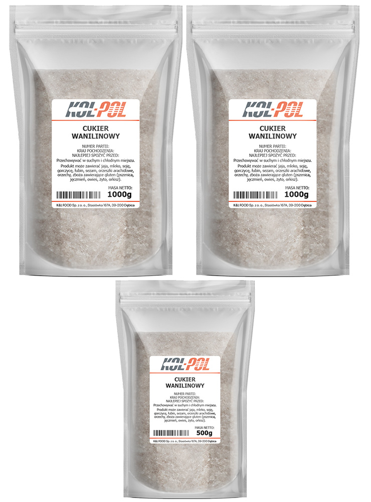 Cukier wanilinowy 2,5kg