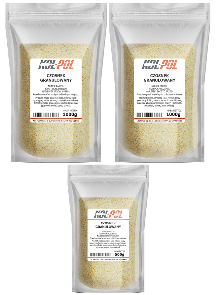 Czosnek granulowany 2,5kg