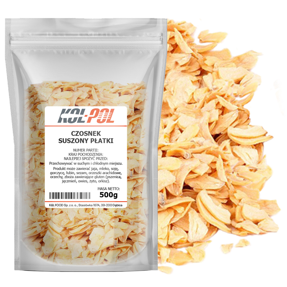 Czosnek suszony płatki 500g