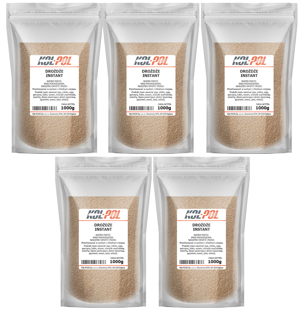 Drożdże piekarskie suche 5kg