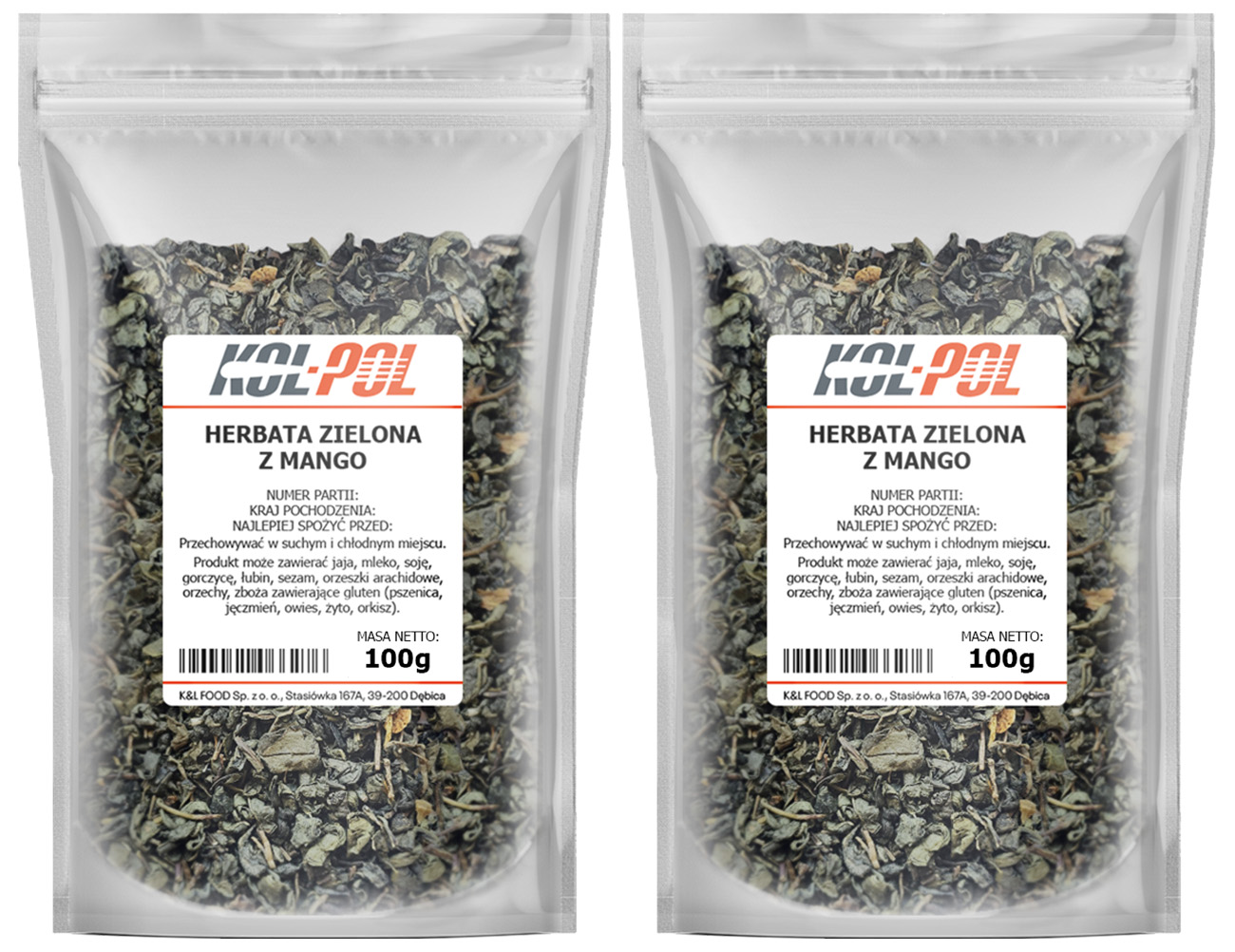 Herbata zielona z mango 200g