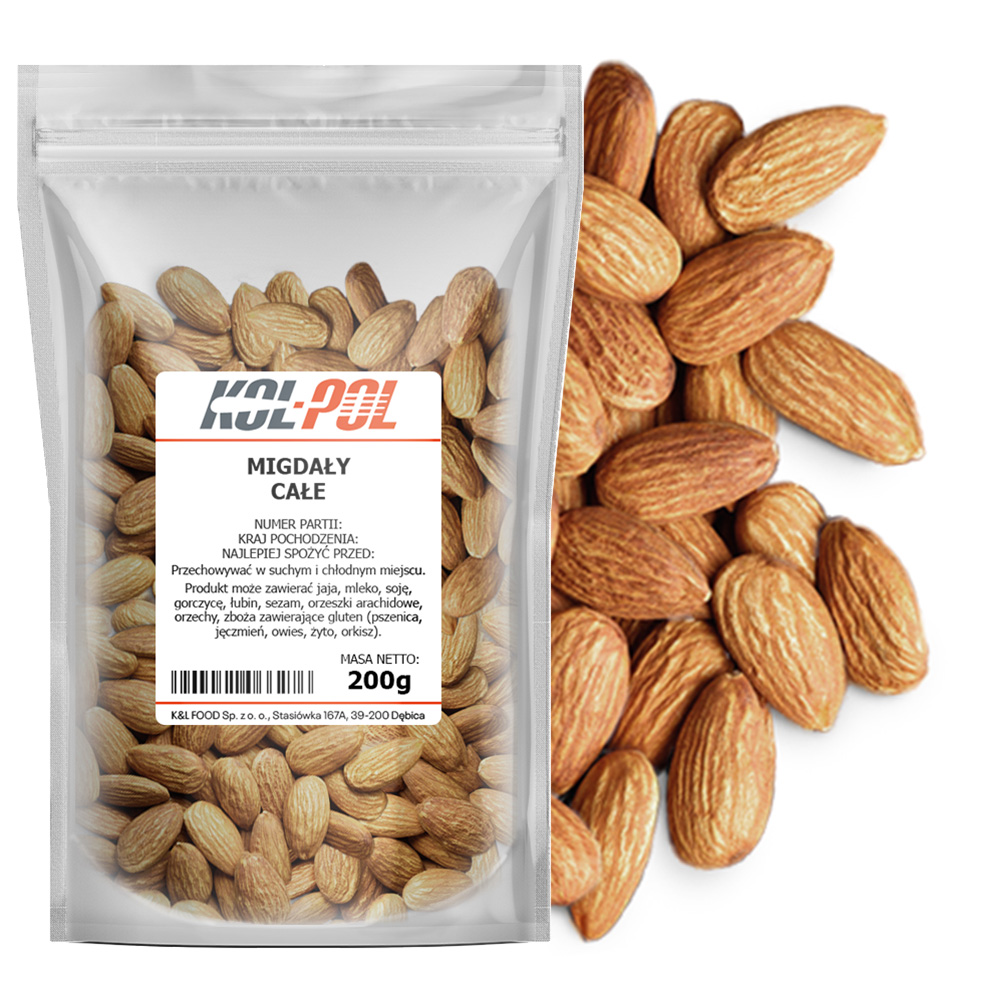 Migdały całe 200g