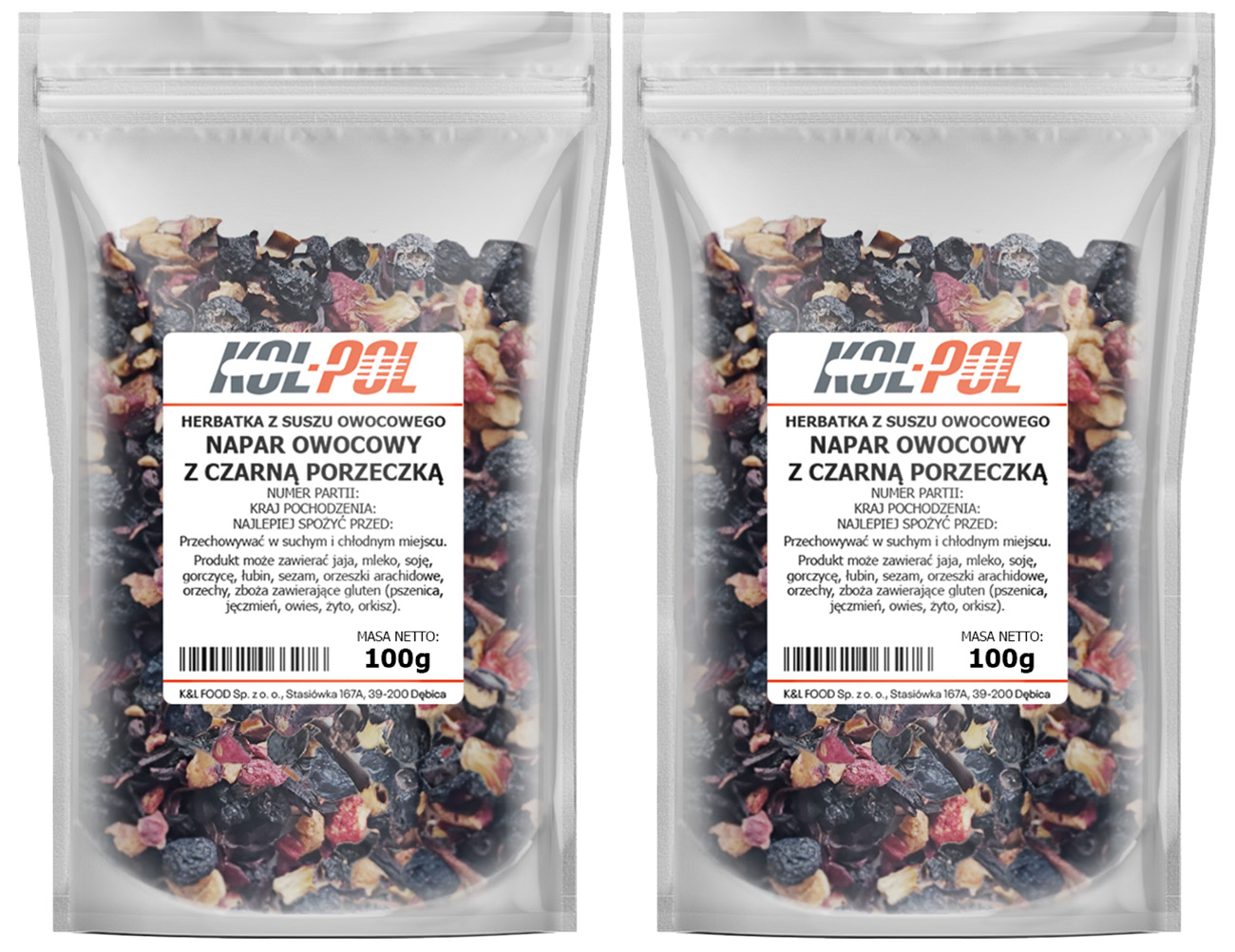 Herbata Owocowa Napar Czarna Porzeczka 200g