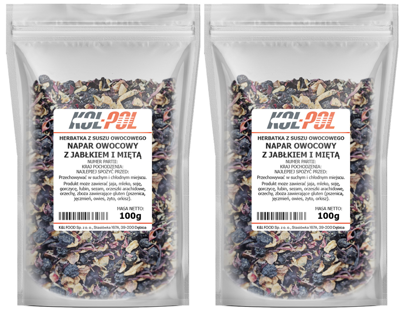 Herbata Owocowa Napar Jabłko Mięta 200g