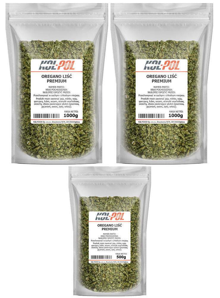Oregano liść premium 2,5kg