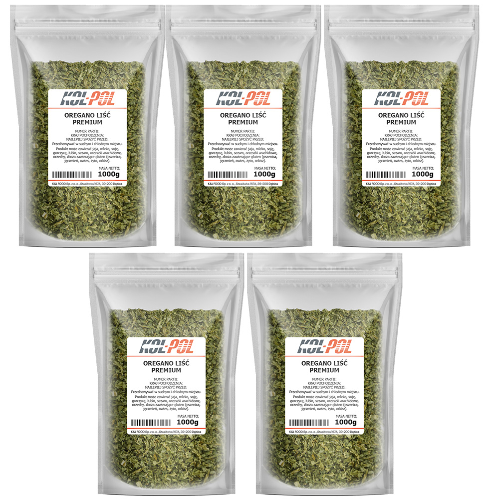 Oregano liść premium 5kg