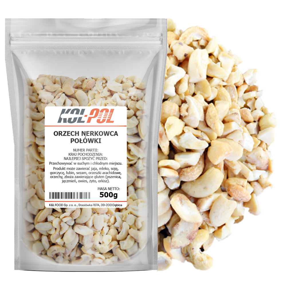 Orzech nerkowca połówki 500g
