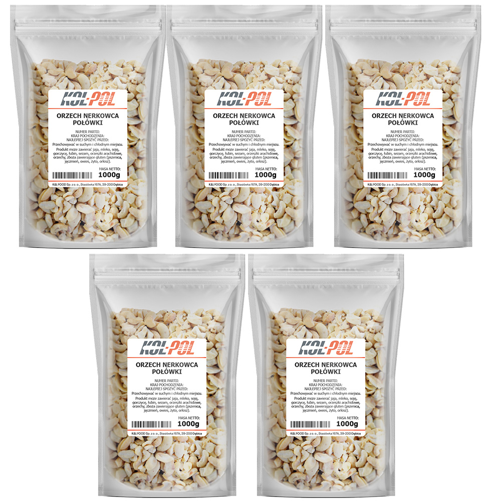 Orzech nerkowca połówki 5kg