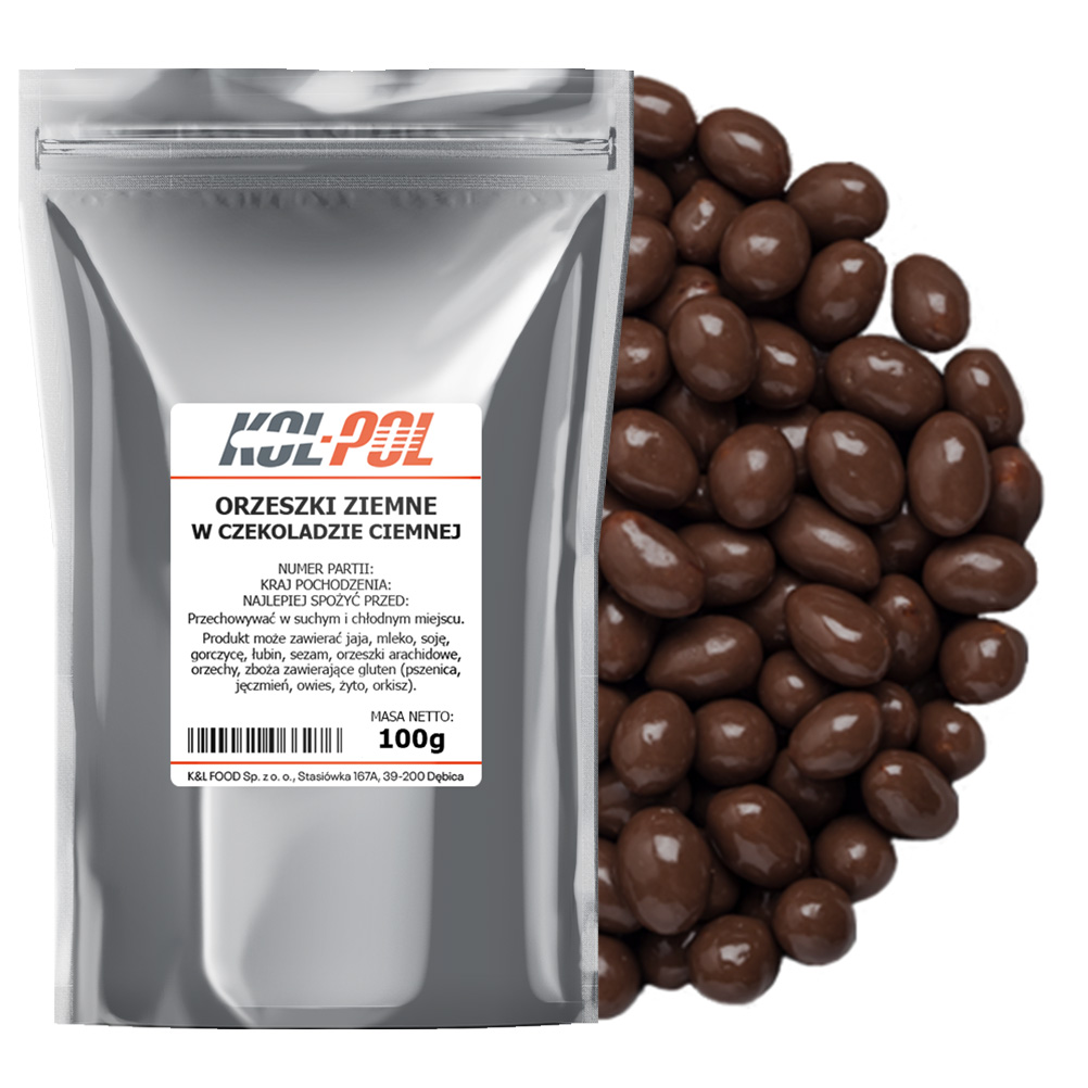Orzeszki ziemne w czekoladzie gorzkiej 100g
