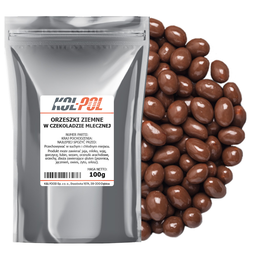 Orzeszki ziemne w czekoladzie mlecznej 100g