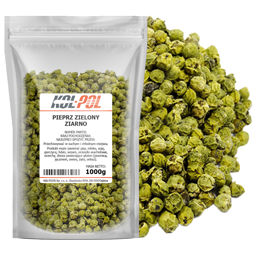 Pieprz zielony ziarno 1kg