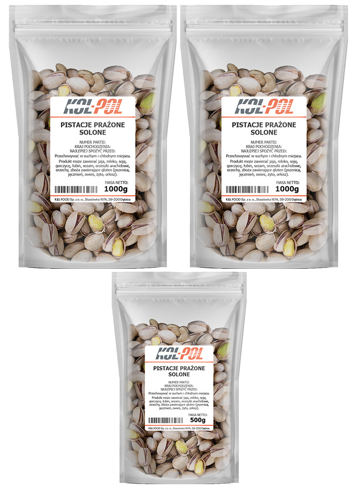 Pistacje prażone solone 2,5kg