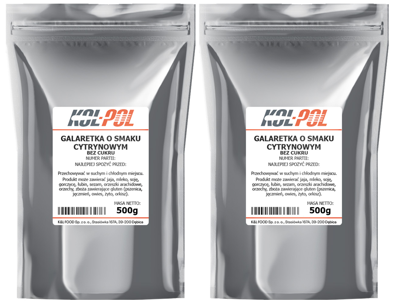Galaretka cytrynowa bez cukru 1kg