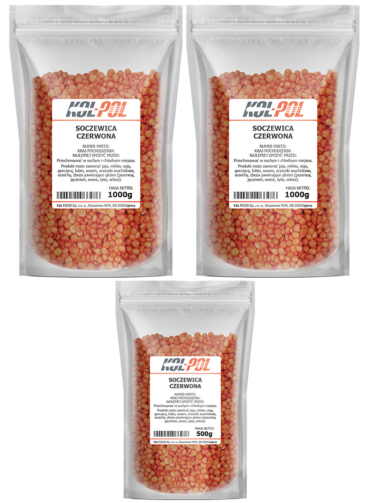 Soczewica czerwona 2,5kg