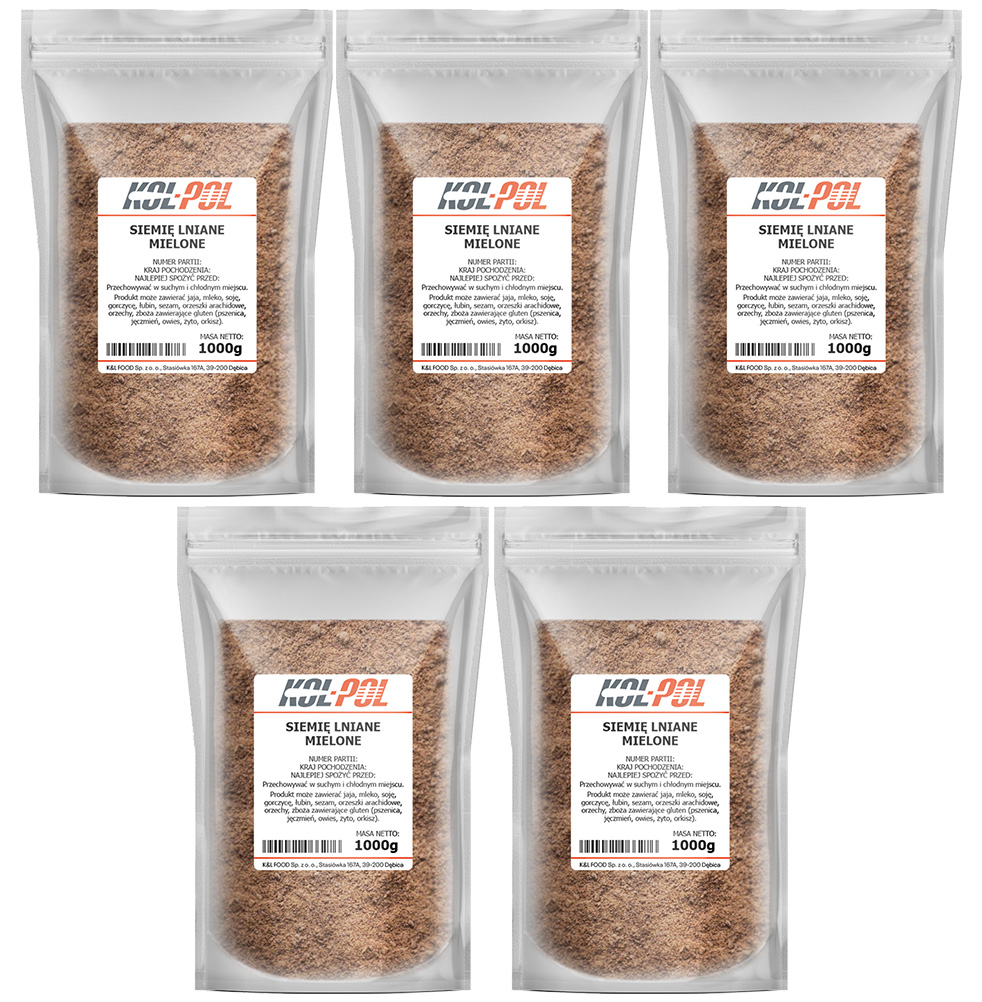 Siemię lniane mielone 5kg