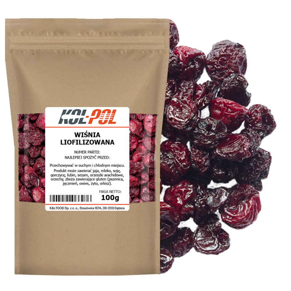 Wiśnie liofilizowane 100g